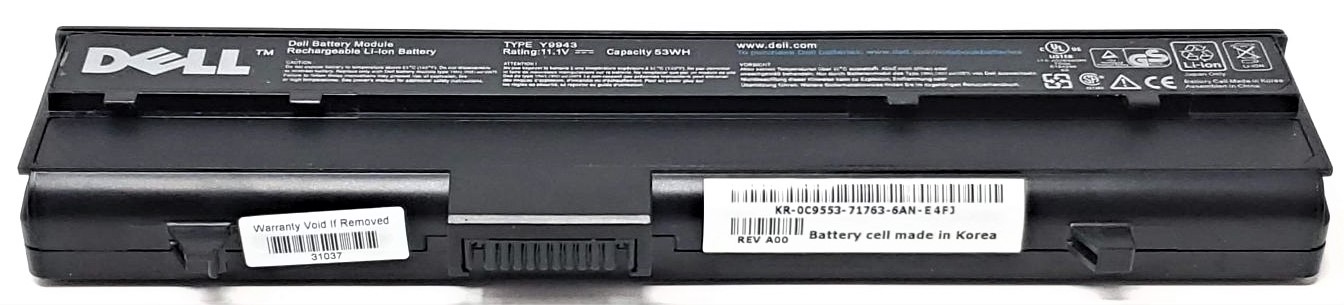 C9553 - 6-Cell Battery for Inspiron XPS M140 630m 640m E1405