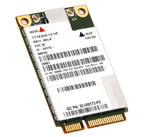 IBM / Lenovo 60Y3256 - Gobi3000 Mini PCI-E HSPA+ WWAN Card GPS