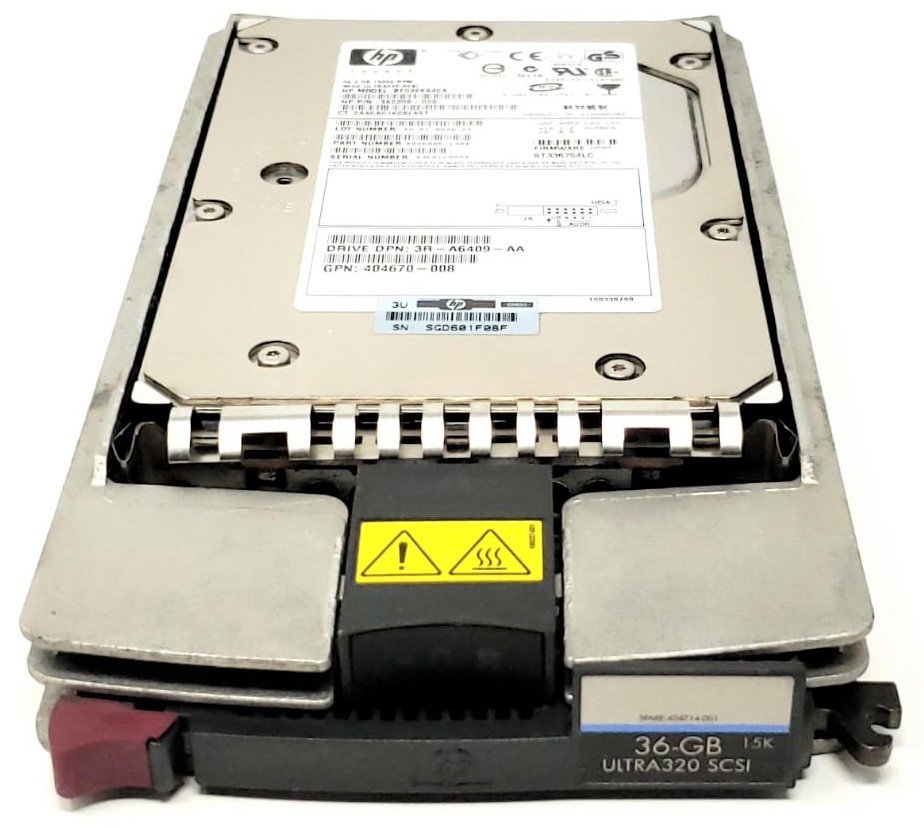 HP A6275A - 36.4GB 15K RPM U320 80-Pin SCSI Hard Drive with Tray