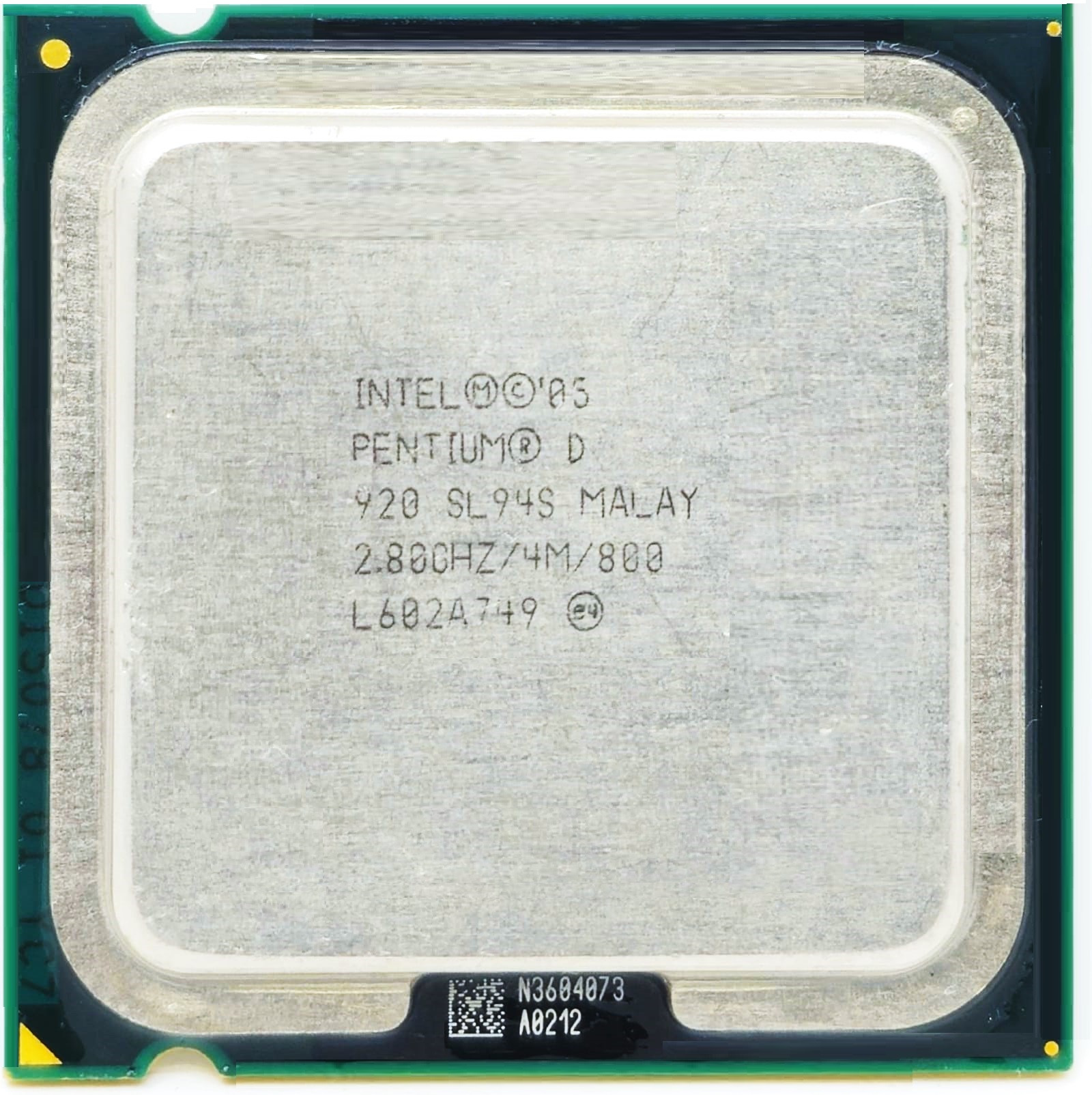 Intel SL94S - 2.80Ghz 800Mhz 4MB LGA775 Intel Pentium D 920 Dual Core CPU Processor
