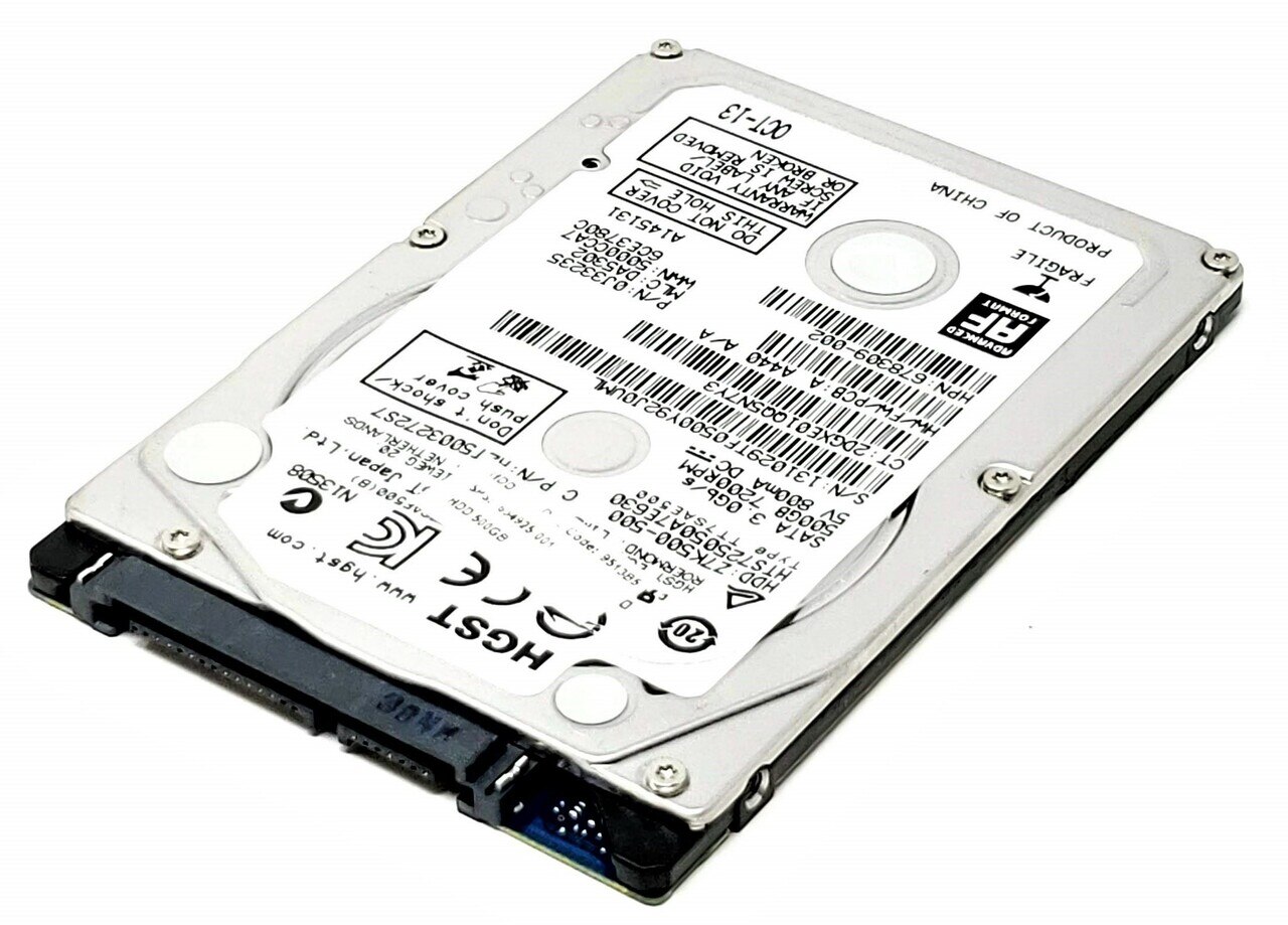 Hewlett-Packard (HP) 573328-001 - 500GB 7.2K RPM SATA 2.5" Hard Disk Drive (HDD)