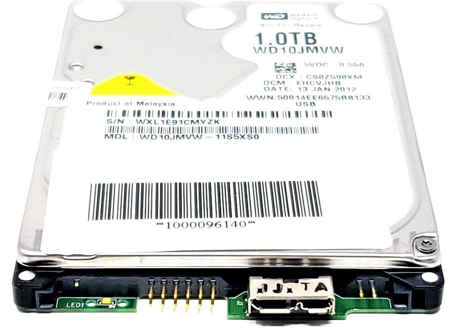 Western Digital WD10JMVW-11AJGS1 - 1TB 5.4K RPM USB 9.5mm 2.5" Hard Drive