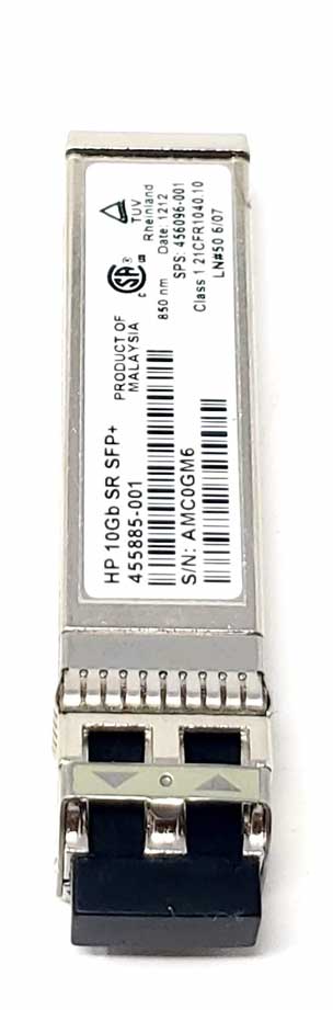 HP 455885-001 - HPE BladeSystem c-Class 850nm MMF 10GB SR SFP+ Transceiver