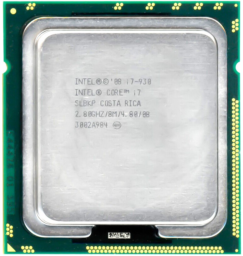 Intel i7-930 - 2.80Ghz 4.8GT/s LGA1366 8MB Intel Core i7-930 Quad-Core CPU Processor Intel i7-930 - 2.80Ghz 4.8GT/s LGA1366 8MB Intel Core i7-930 Quad-Core CPU Processor
