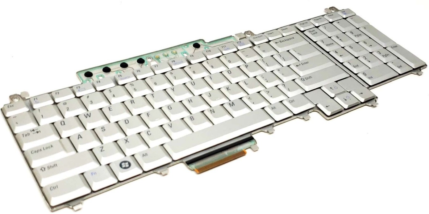 UW739 - Silver Keyboard US Layout For Inspiron 1720 1721 XPS M1720 M1730