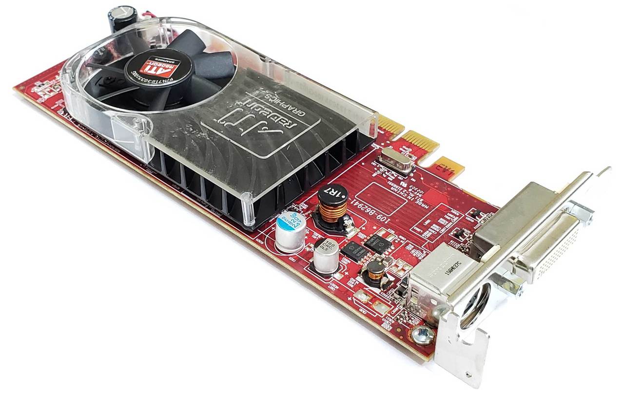 X398D - 256MB ATI RADEON HD3450 LOW PROFILE PCIE DMS-59 VIDEO GRAPHICS CARD