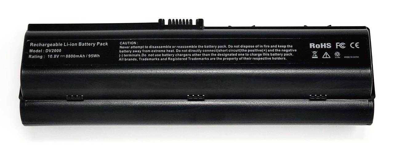 411463-001 - 12-Cell 10.8V Extended Battery for HP DV2000 DV6000 V3000 G6000