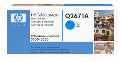 HP Q2671A - Cyan 4000 Yield # 309A Toner Cartridge