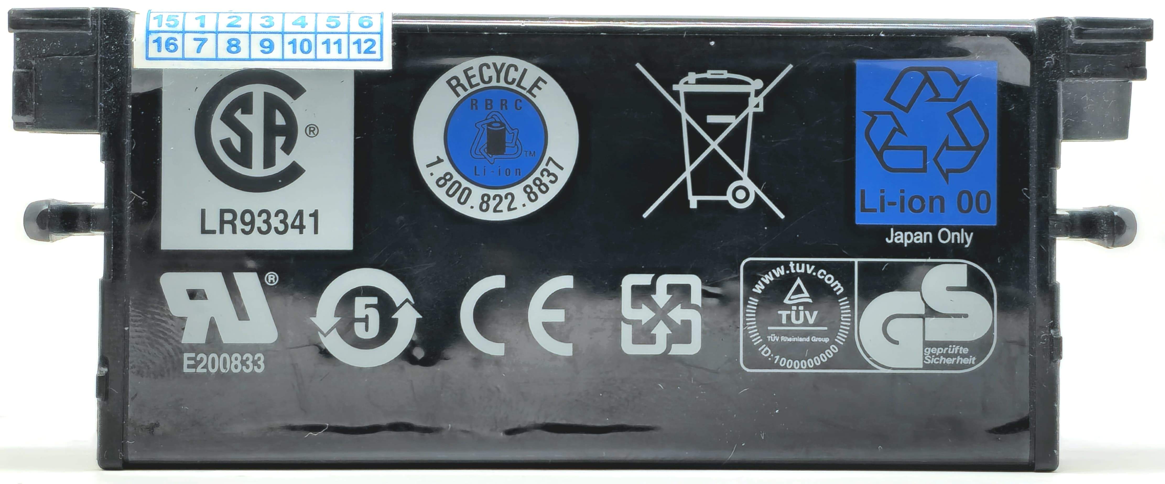 X8483 - 3.7V 7Whr Raid Controller Battery for Perc 5E 6E