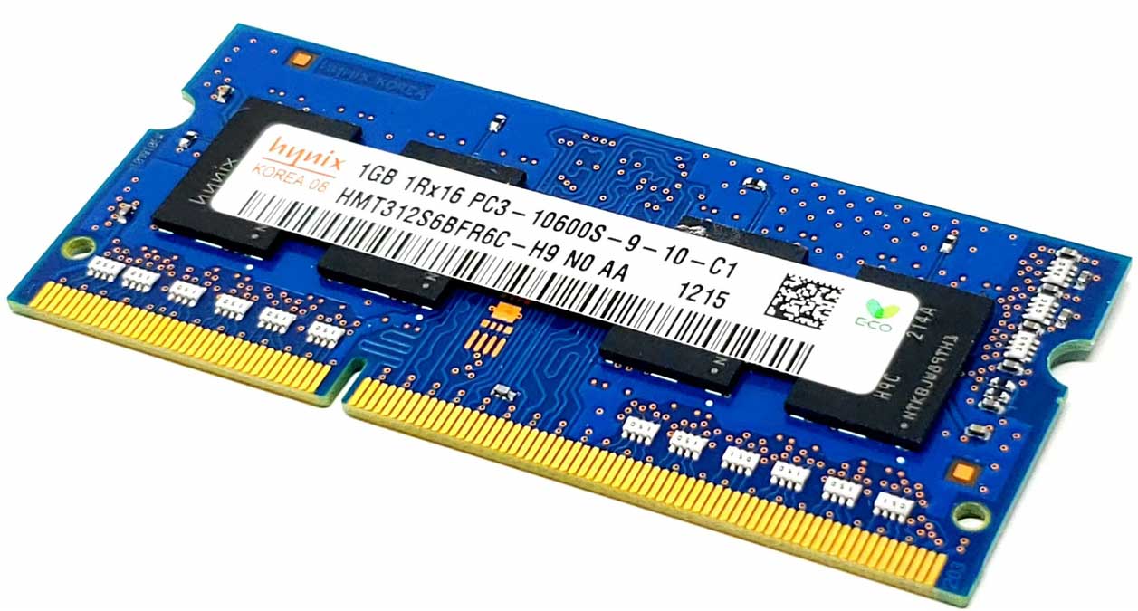 HP 615862-001 - 1GB 1333Mhz PC3-10600S DDR3-1333 204-Pin SODIMM Laptop Memory Ram