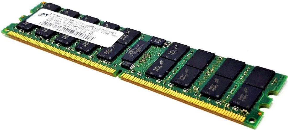 4GB PC2-6400 ECC: Samsung M393T5160QZA-CE7Q0 - 4GB (1x4GB) 800Mhz PC2-6400P ECC 1.8V 240-Pin Server Ram Memory