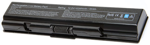 Toshiba V000100760 - 44Whr 10.8V 6-Cell Lithium-Ion Replacement Primary Battery for Toshiba Satellite A200, A205, A210, A215, A300, A505, L300, L305, L45