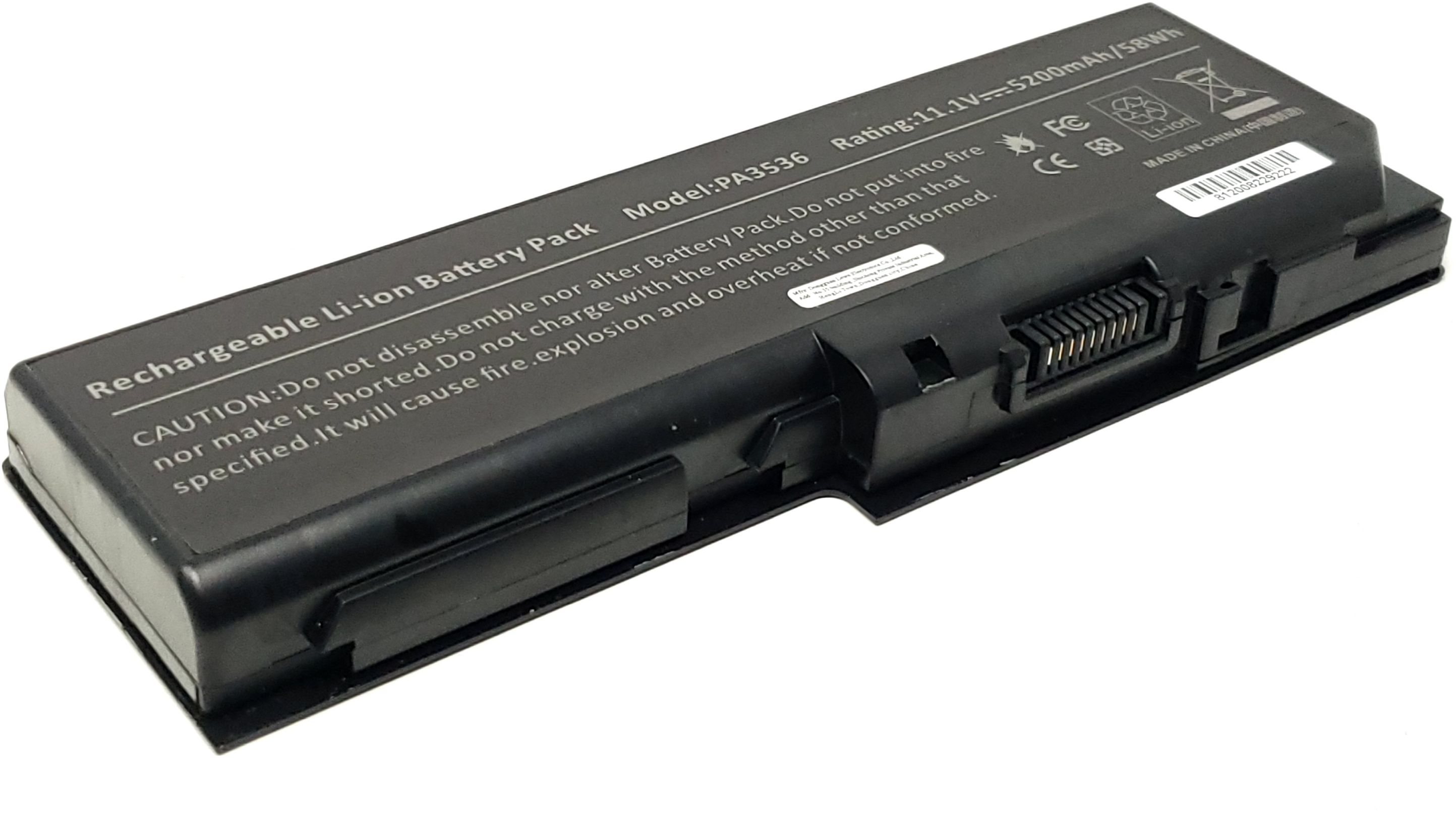 V000140940 - 6-Cell Battery for Toshiba Satellite P200 P205 P300 P305 X200 X205 L350 L355