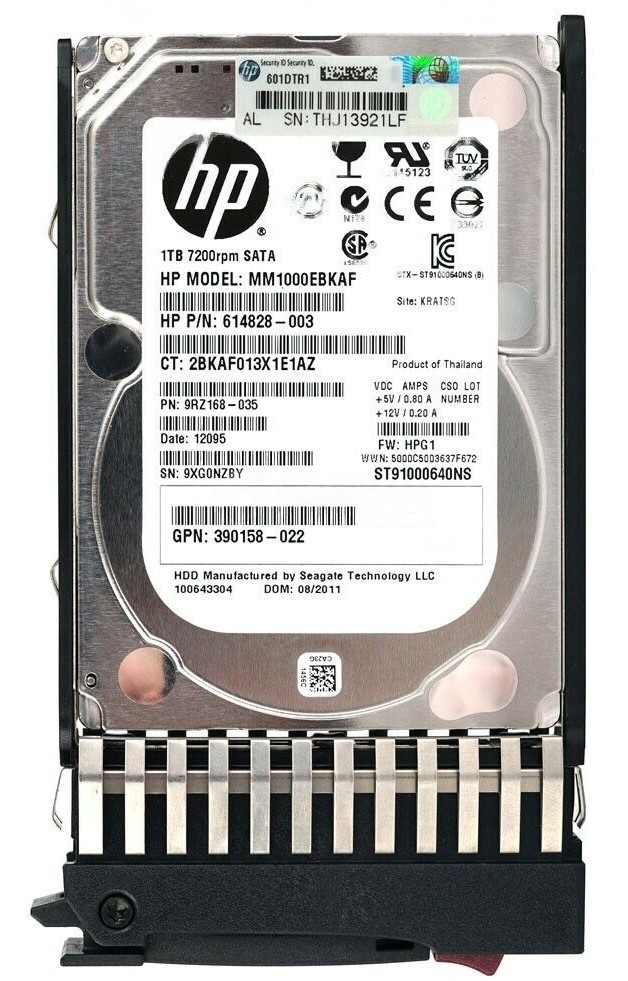 Hewlett-Packard (HP) 625609-S21 - 1TB 7.2K RPM 3G MDL SATA SFF 2.5" Hard Disk Drive (HDD) Hewlett-Packard (HP) 625609-S21 - 1TB 7.2K RPM 3G MDL SATA SFF 2.5" Hard Disk Drive (HDD)
