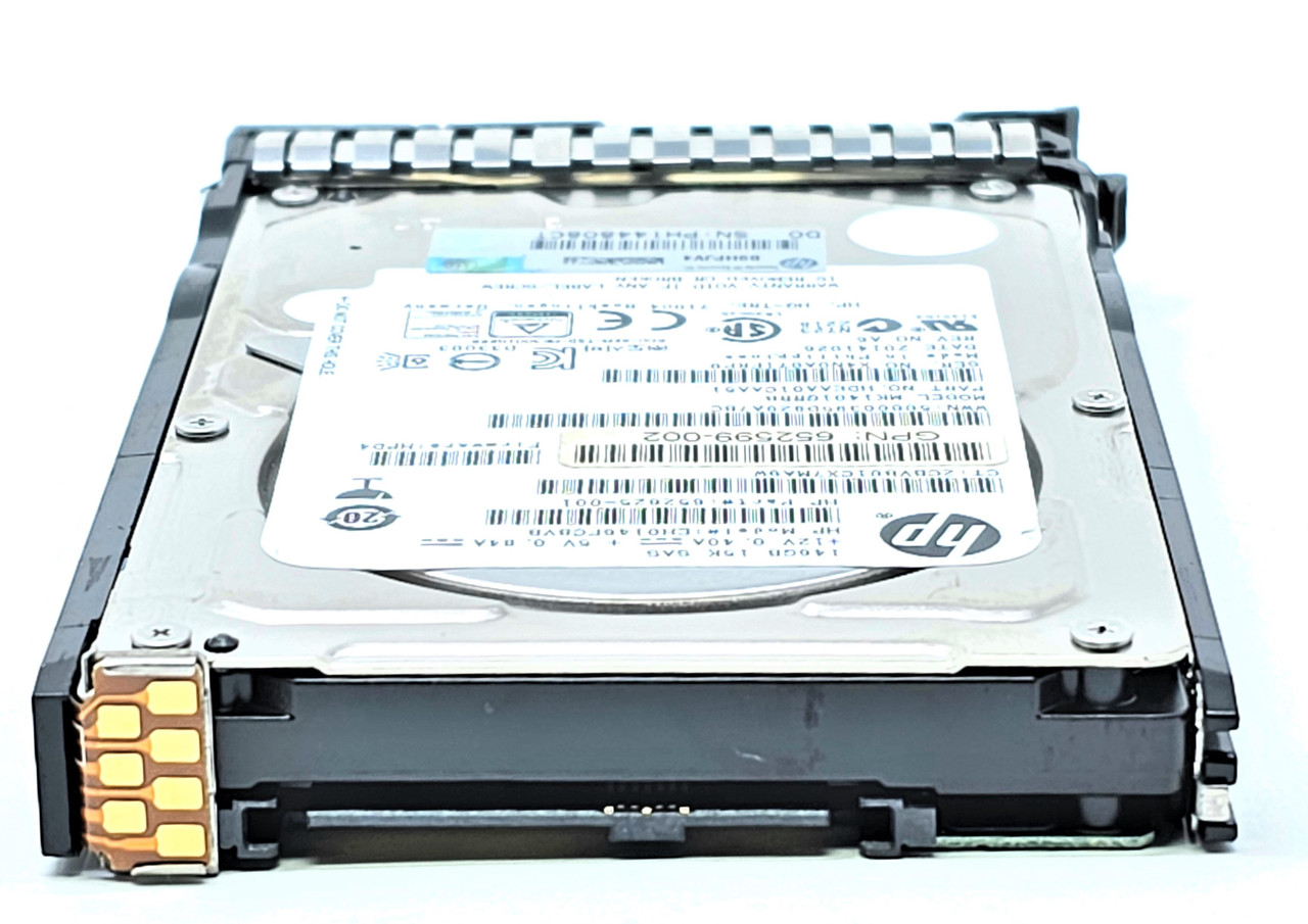 HPE 652605-B21 - 146GB 15K RPM 6G SAS SC SFF 2.5" Hard Drive for HPE ProLiant DL120 DL180 DL350P DL360P DL380E DL580 ML350P BL460C Gen8 G8 Gen9 G9