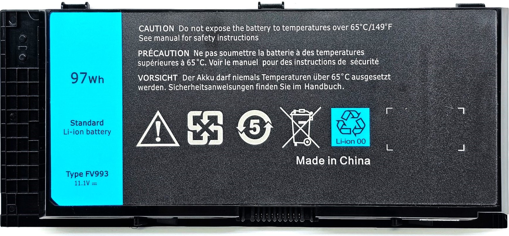 33F0D - 9-Cell Replacement Battery for Precision M4600 M4700 M4800 M6600 M6700 M6800