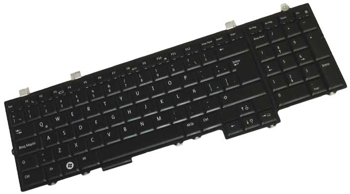 G317C - Black Spanish Latin Keyboard with Backlit for Studio 1735 1736 1737