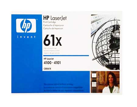 HP C8061X - Black 10000 Yield # 61X Toner Cartridge
