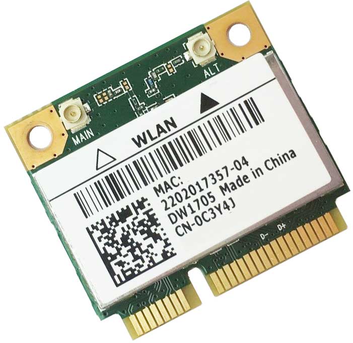 C3Y4J - Atheros QCWB335 DW1705 Wireless WLAN WiFi + Bluetooth 4.0 Mini PCI-E Card