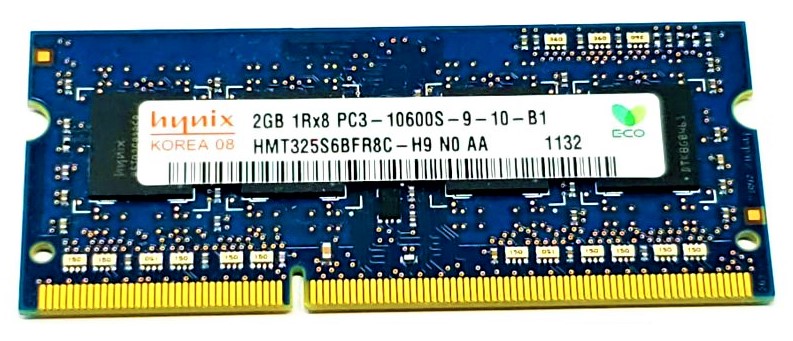 SKハイニックス製 PC3-10600S-9-10-F2 Hynix 2GB DDR3 RAM PC3-10600 204 pin SODIMM ノートPC用 Hynix 2GB 1Rx8 PC3-10600s-9-10-B1 SO-DIMM Black Laptop