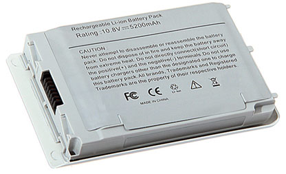 Apple Batteries: Apple M9324 - 10.8V 6-Cell Lithium-Ion Replacement White Battery for Apple PowerBook G4 12"