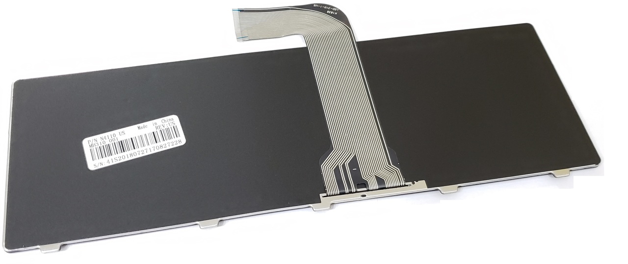 AER01U00310 - Black Keyboard US Layout Non-Backlit for Inspiron M5040 M5050 N5040 N5050 N4110 14R, 14z, XPS 15 (L502X)