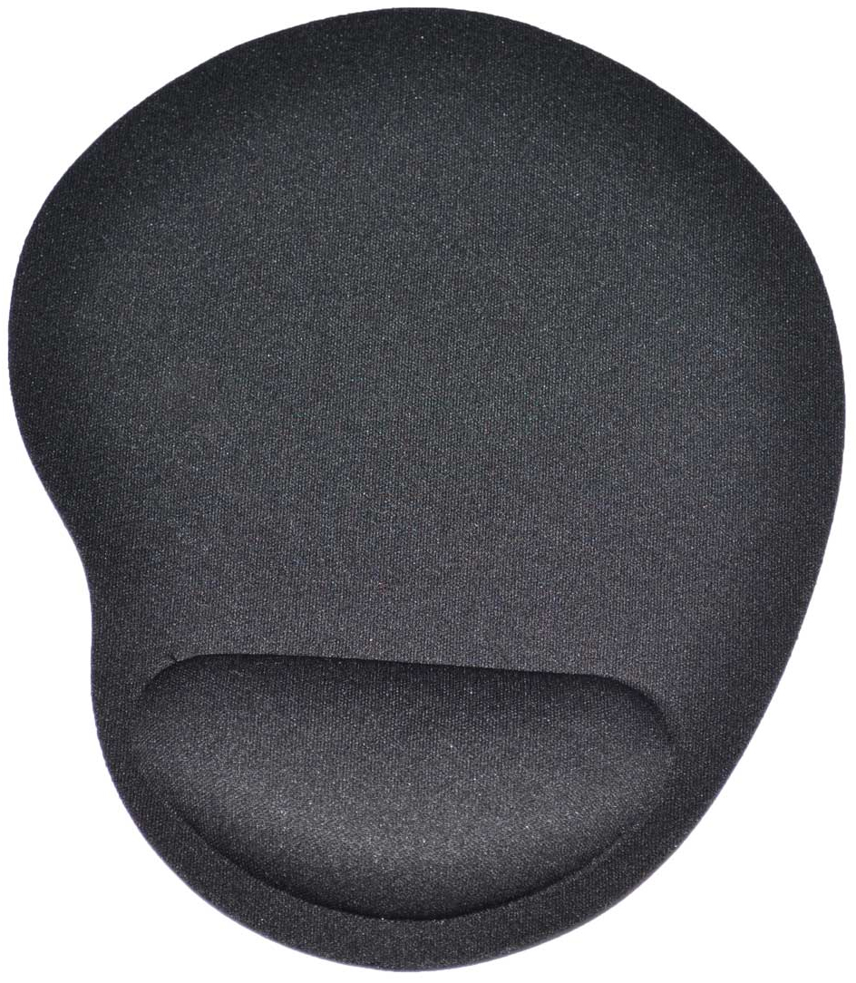 Black Comfort Wrist Rest Mouse Pad for Optical / Trackball Mouse