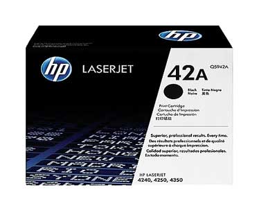 HP Q5942A - Black 10000 Yield # 42A Toner Cartridge