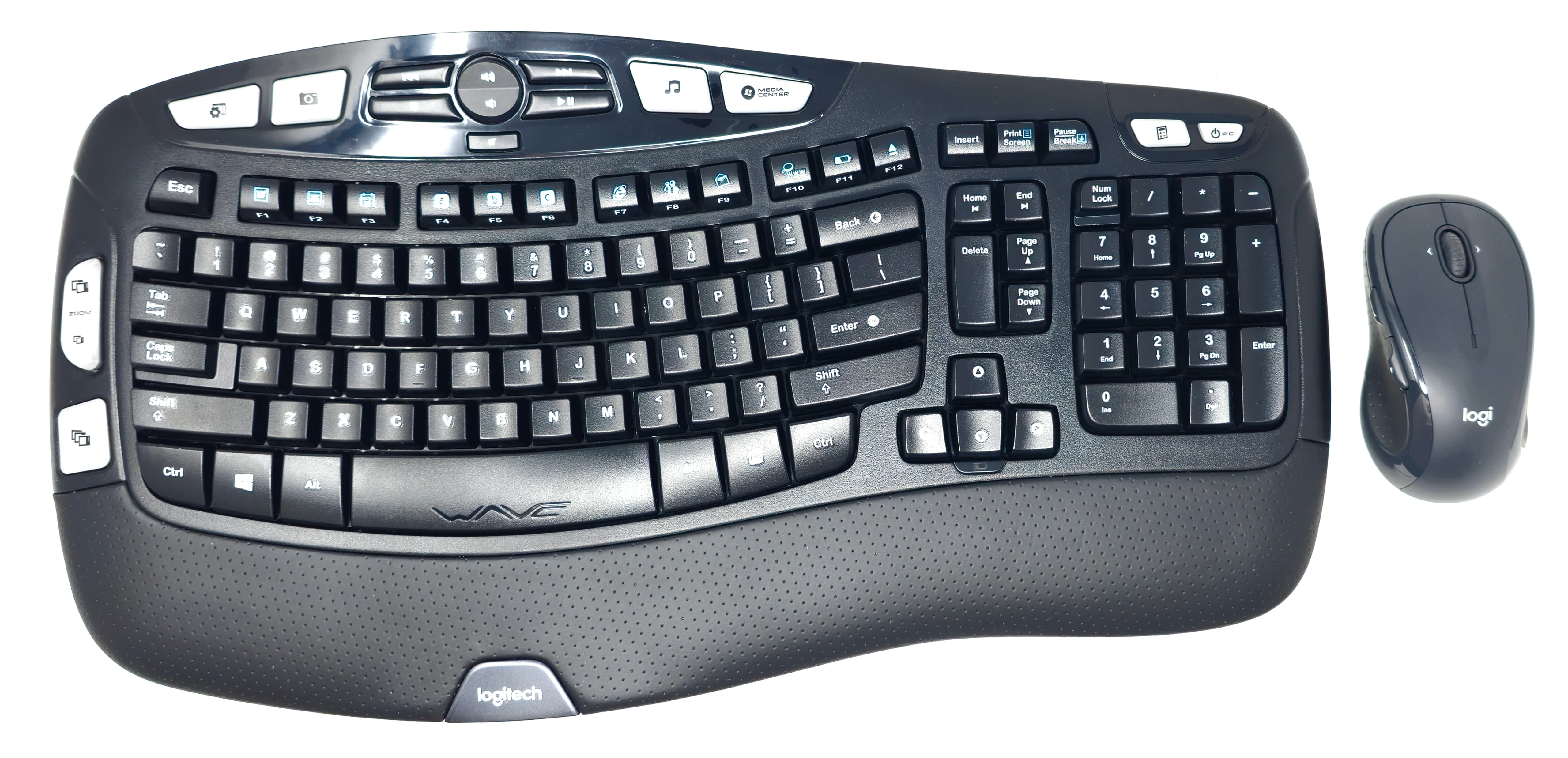 Logitech 920-002555 - MK550 Wireless Wave Ergonomic Keyboard