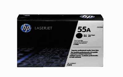 HP CE255A - Black 6000 Yield # 55A Toner Cartridge