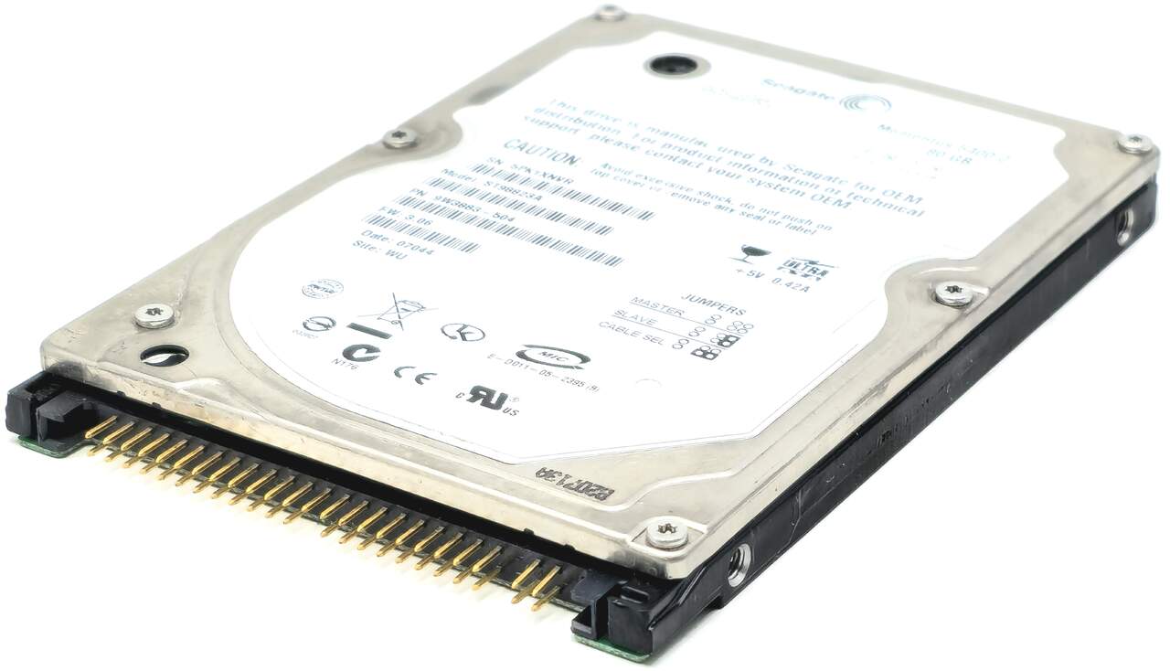 Seagate ST9808211A - 80GB 5.4K RPM IDE PATA EIDE ATA 2.5" Laptop Hard Drive
