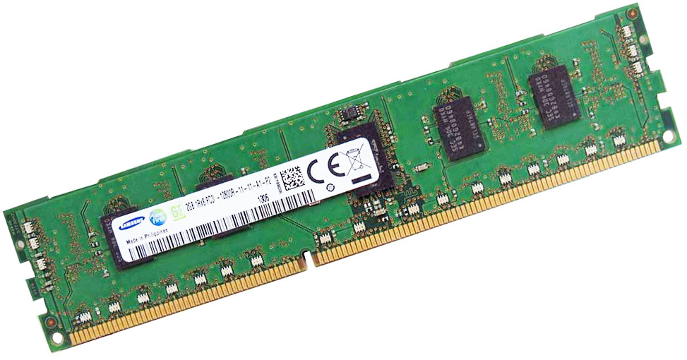 Servers - ECC Memory: Samsung M393B5773CH0-CK0 - 2GB (1x2GB) 1600Mhz PC3-12800R DDR3-1600 1.5V 240-Pins Registered RDIMM ECC Memory Ram for Servers