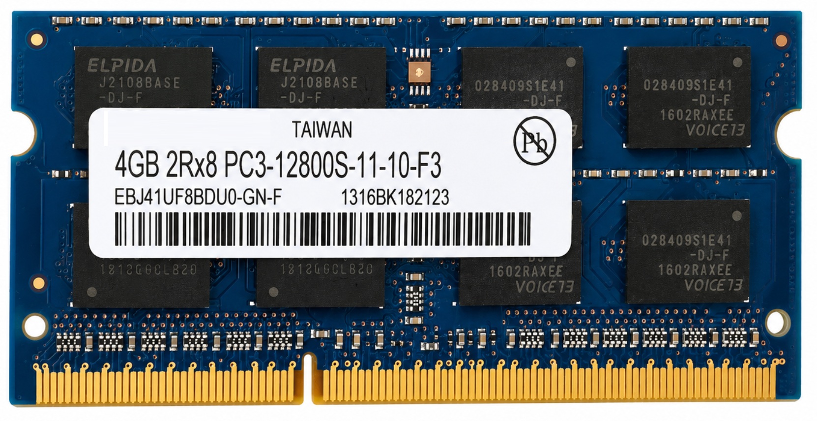 EBJ40UG8EFU0-GN-F - 4GB (1x4GB) 1600Mhz PC3-12800S DDR3-1600 204
