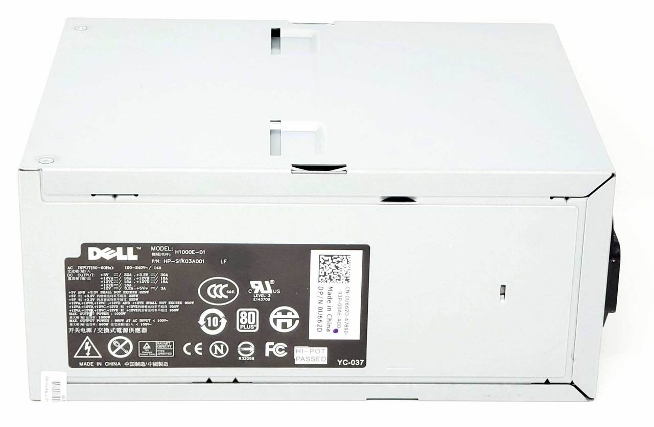 U662D - 1000W Power Supply for XPS 730 730X Alienware Area-51 ALX