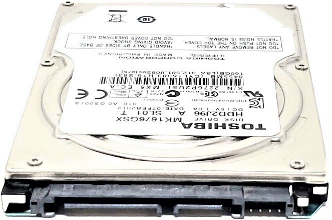 Toshiba HDD2H03 - 160GB 5.4K RPM SATA 9.5mm 2.5