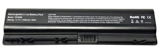436281-422 - 6-Cell Replacement Battery Compatible with HP Pavilion DV2000 DV6000 V3000 V6000 F500 C700 G6000 G7000