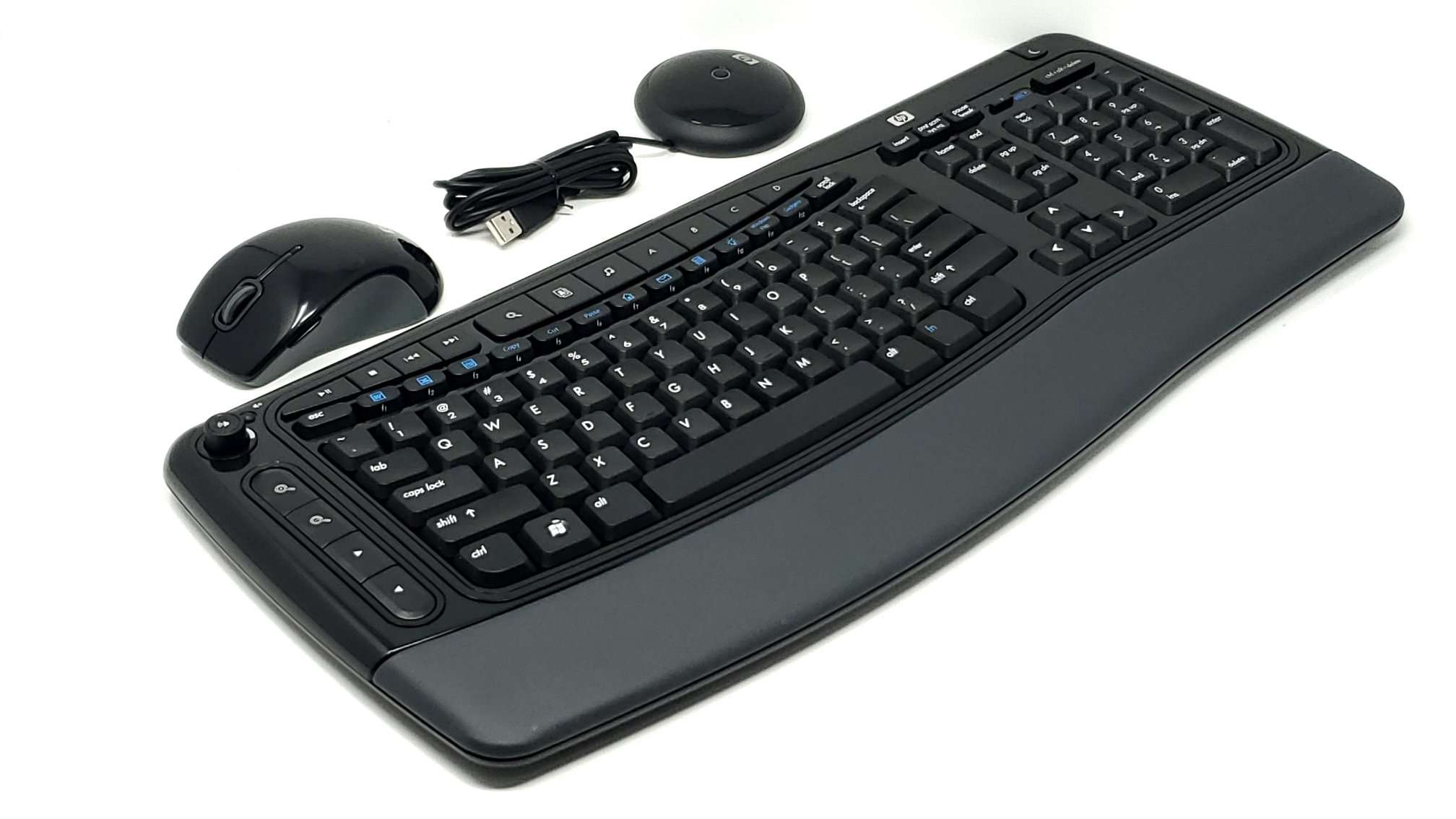 Hewlett Packard Hp 532998 Zh1 Delux Ergonomic Wireless Keyboard And