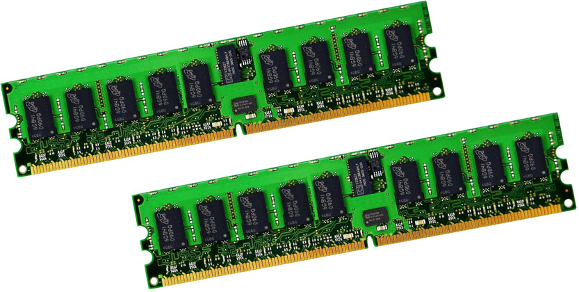 4GB PC2-6400 ECC: SNPWX731CK2/8G - 8GB (2x4GB) 800Mhz PC2-6400P ECC 1.8V 240-Pin Server Ram Memory