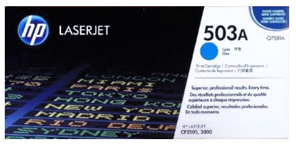 HP Q7581A - Cyan 6000 Yield # 503A Toner Cartridge HP Q7581A - Cyan 6000 Yield # 503A Toner Cartridge