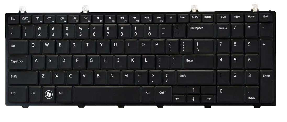 NSK-DP101 - Black Keyboard US Backlit For Studio 1745 1747 1749