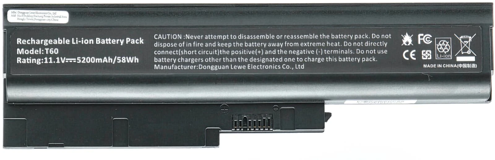 92P1127 - 6-Cell 41+ Replacement Battery Compatible with IBM ThinkPad T60 T61 R60 R61 Z61 T61p T60p T500 W500 SL500