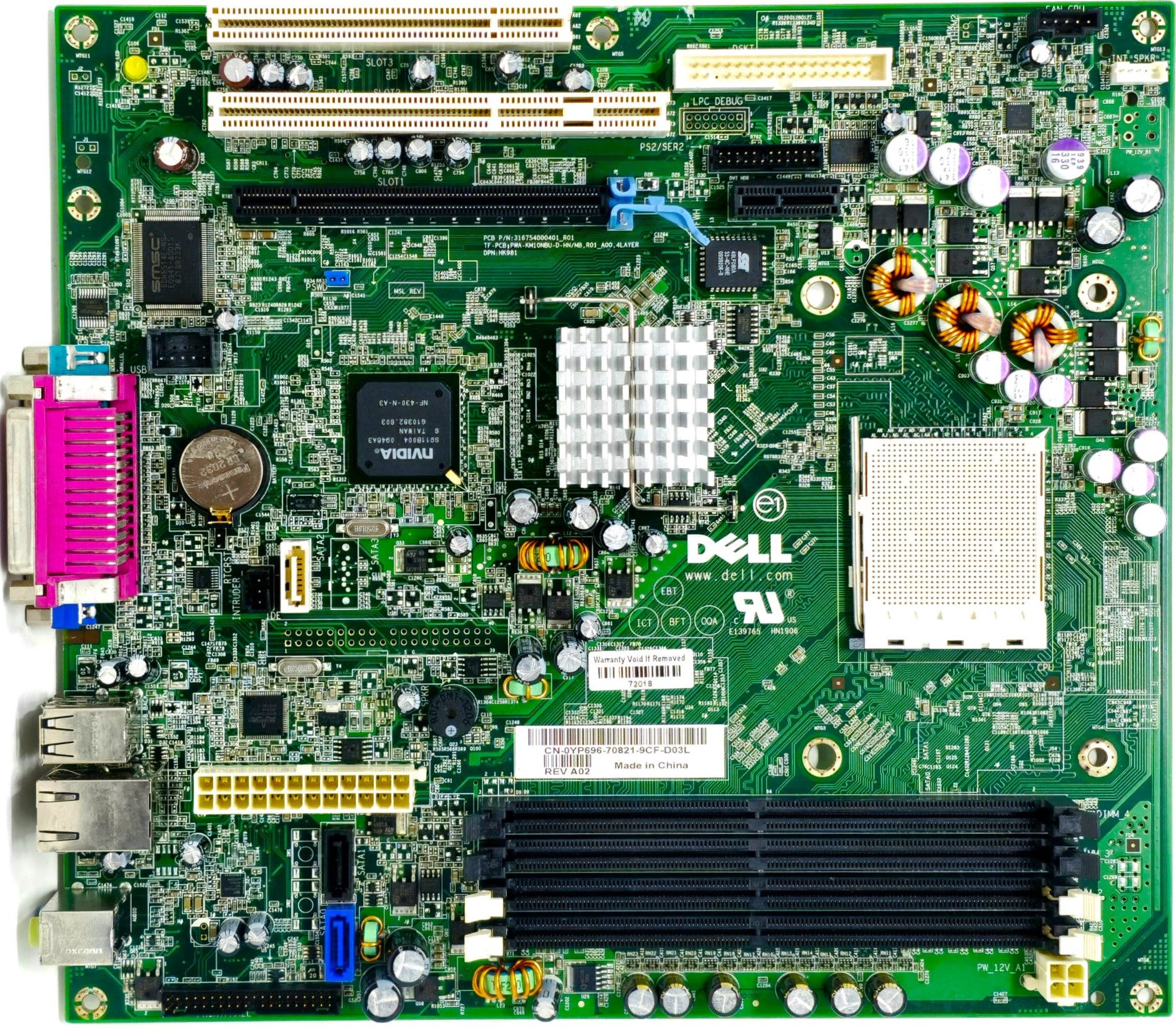YP696 - Motherboard for OptiPlex 740 SFF