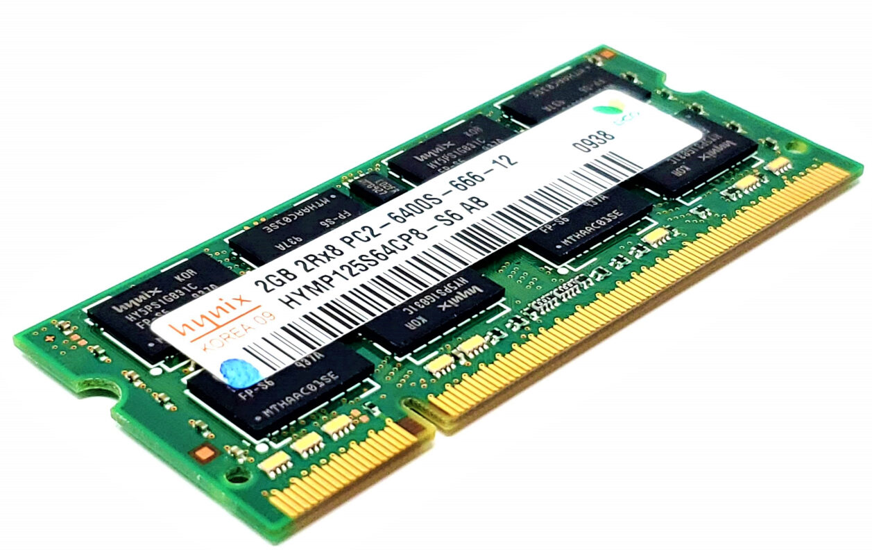 Nanya NT2GT64U8HDOBN-AD - 2GB (1x2GB) 800Mhz PC2-6400S 1.8V 200-Pin SODIMM  Laptop Ram Memory - CPU Medics