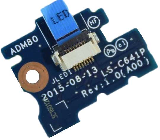 LS-C641P - LED Indicator Board for Latitude E5570 Precision 15 3510
