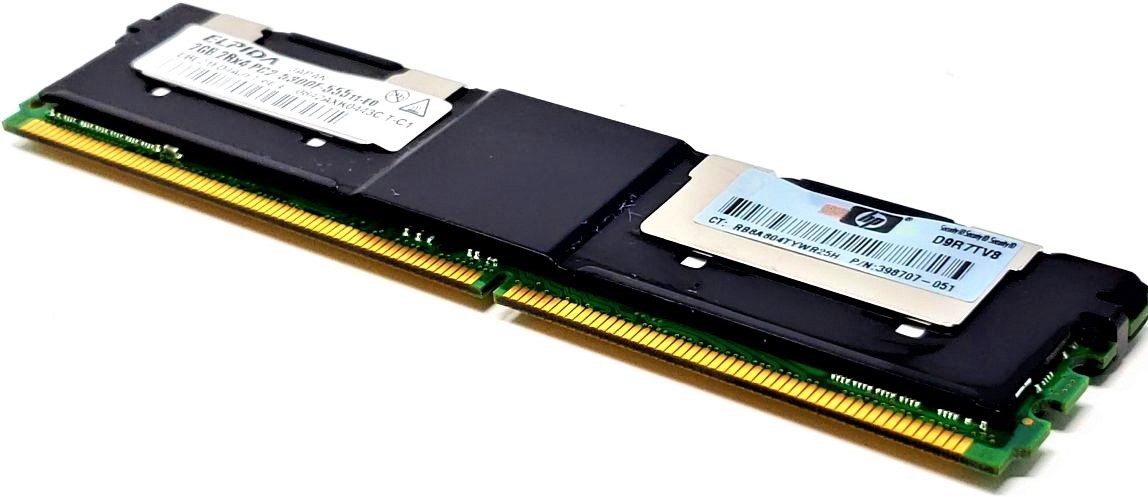 Hewlett-Packard (HP) 398707-051 - 2GB (1X2GB) 667Mhz 2RX4 PC2-5300F ECC Fully Buffered Memory Hewlett-Packard (HP) 398707-051 - 2GB (1X2GB) 667Mhz 2RX4 PC2-5300F ECC Fully Buffered Memory