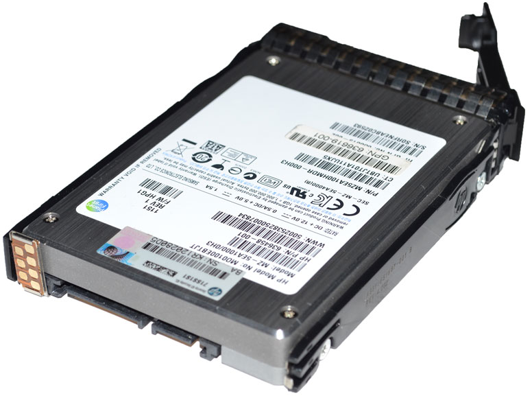 Hewlett-Packard (HP) 636458-001 - 100GB 3G MLC SATA SFF 2.5" Solid State Drive SSD HDD