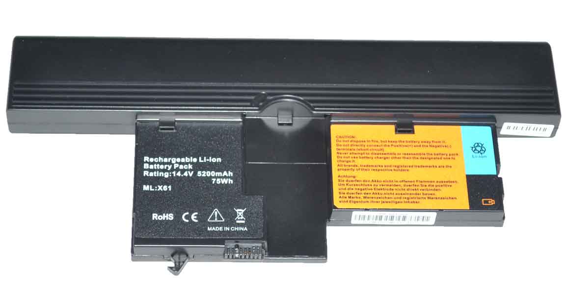 IBM / Lenovo 42T5211 - 14.4V 8-Cell Lithium-Ion Replacement Battery for Lenovo Thinkpad X60 Tablet, X61 Tablet