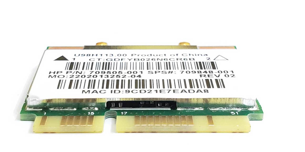 HP 709848-001 - Realtek RTL8188EE WiFi Wireless N PCI-E Half