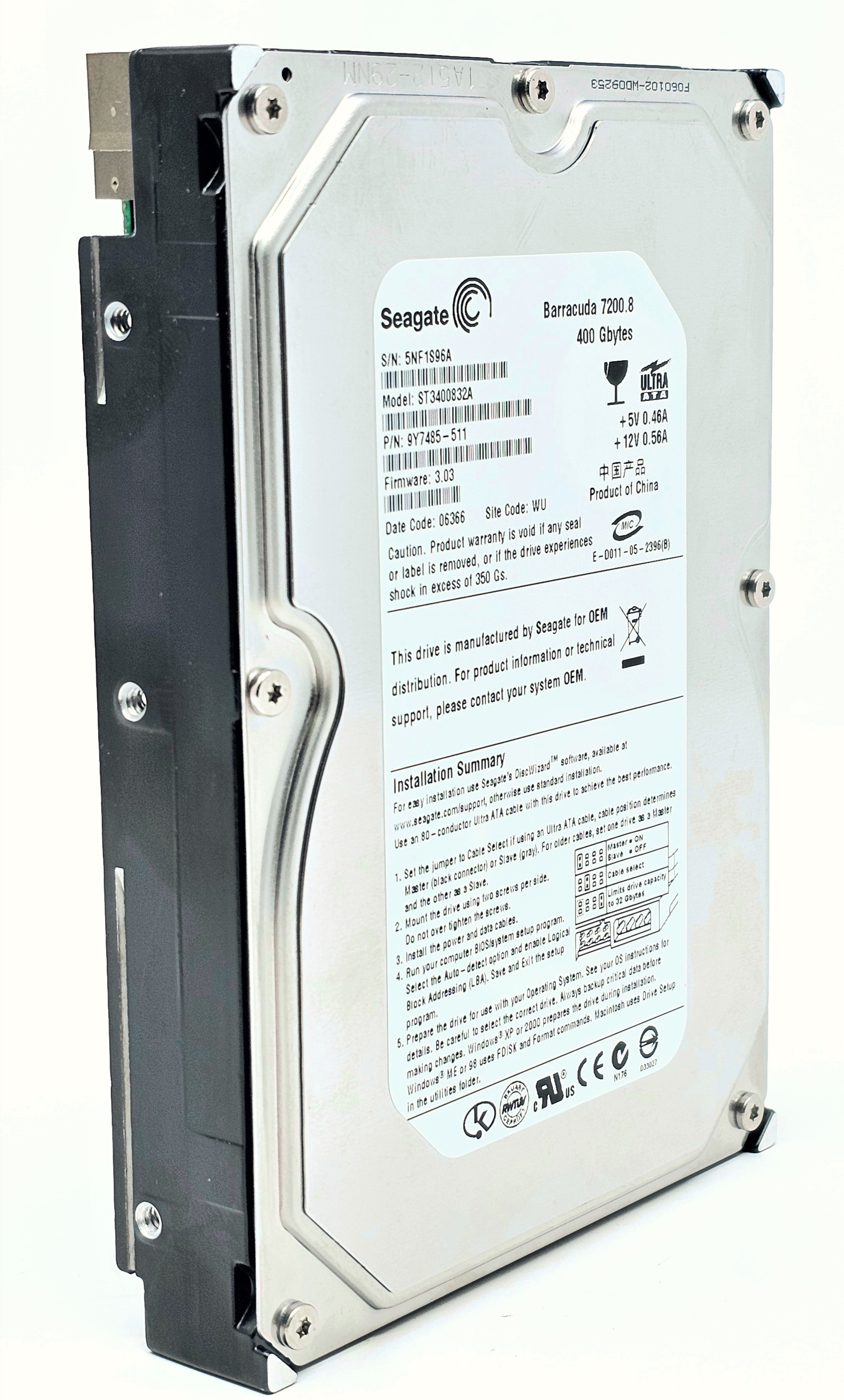 Hitachi HDS724040KLAT80 - 400GB 7.2K RPM 8MB Cache IDE 3.5" Hard Drive Hitachi HDS724040KLAT80 - 400GB 7.2K RPM 8MB Cache IDE 3.5" Hard Drive