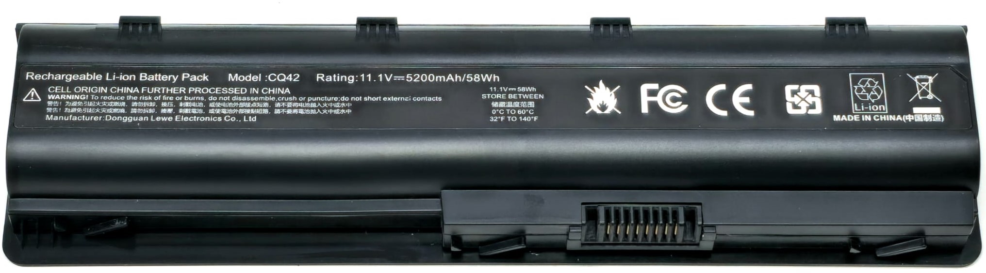 WD548AAR - 6-Cell 10.8V 56Whr Replacement Battery for HP MU06 CQ42 CQ43 CQ56 CQ57 CQ62 CQ72 G42 G62 G72 DM4 G6 G7 DV6